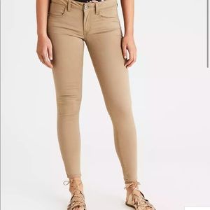 American Eagle khaki jeggings